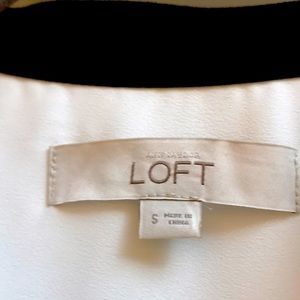 Loft shift dress black and white